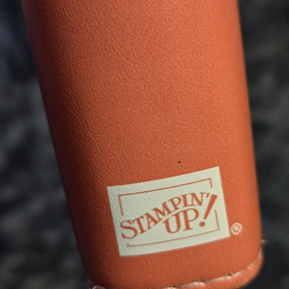 Stampin' Up! Floral 6 Ring Planner Binder Organizer Faux Leather Magnet Closure